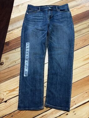 Old Navy Straight-Leg Jeans in Dark Blue Wash